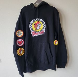 Buc-ees Racing Hoodie Black Embroidered